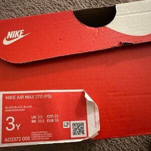 Nike Air Max 270 PS Red and Black Box